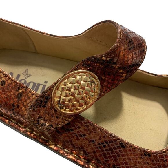 Alegria Paloma Pro Riches Maryjanes Women’s Brown Metallic Leather 7/7.5 - Picture 11 of 11